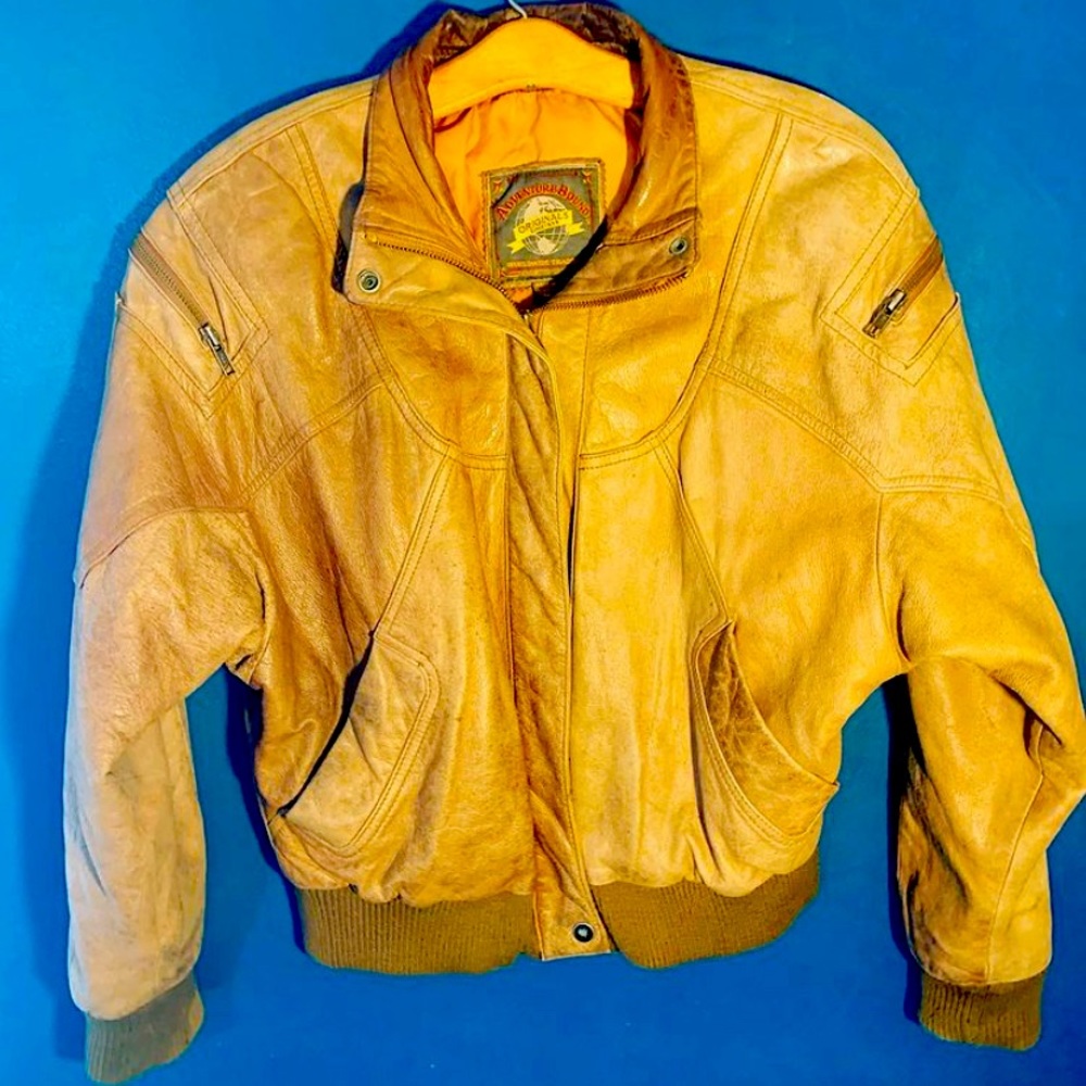 Vintage Leather Bomber by Adventure Bound